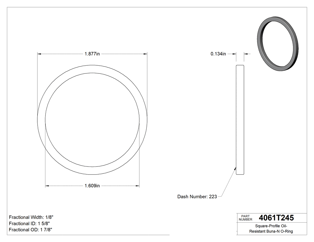 Technical drawing - 4061T245